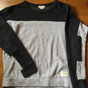 OBEY color block grey crewneck